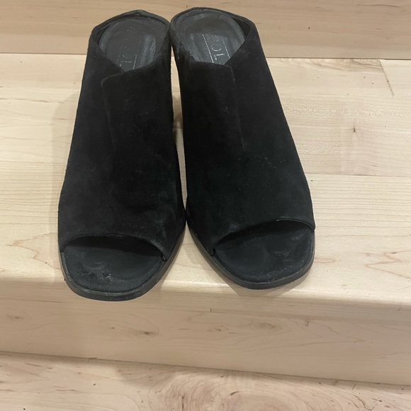 Sol Sana Heeled Velvet Black Mules - Picture 5 of 5